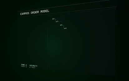 Process screenshot of the campus model interface